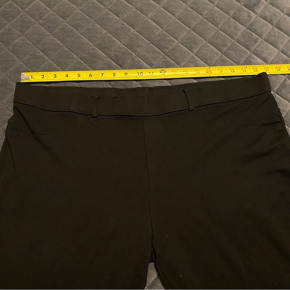 Zim & Zoe Dressy Black Work Stretch Leggings | Women’s Size 24 - Picture 5 of 6